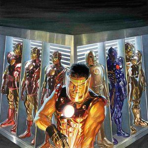 Alex Ross Iron Man vinyl coated canvas Fabric Poster 24 x 36 inches